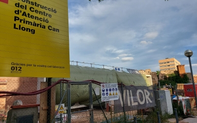 Imatge de les obres de construcció del nou CAP Can Llong | Núria García