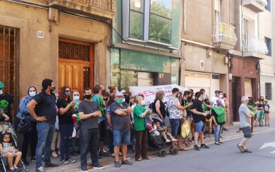 El bloc ocupat al carrer Calderón aquest matí | PAH