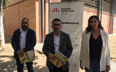 Barroso, Fernández, Soriano-Costa, regidors d'ERC al Gimnàs Municipal | Ràdio Sabadell