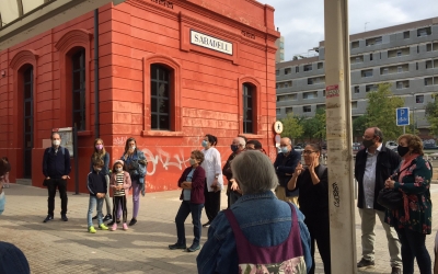 Inici de la visita a l'antiga estació de ferrocarril a la Gran Via | Ràdio Sabadell