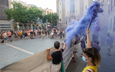 Mobilització el maig passat a la plaça de Sant Roc | Roger Benet 