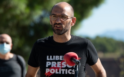 Maties Serracant, en un acte de la Crida per Sabadell | Roger Benet
