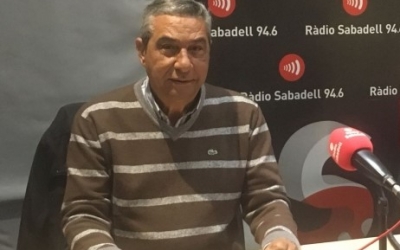Manuel Heredia, en una imatge d'arxiu, als estudis de Ràdio Sabadell