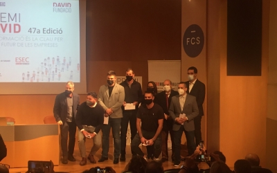 Els premiats quan han rebut el premi aquest vespre | Ràdio Sabadell