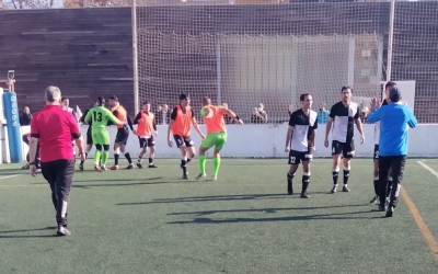 L'Horta celebrant el gol de la victòria a l'últim minut davant el Sabadell Nord | Unió Atlètica d'Horta