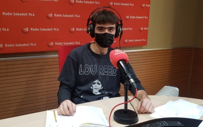 Marc Salas a l'estudi de Ràdio Sabadell | Raquel García