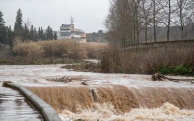 El riu Ripoll, durant el temporal Glòria/ Roger Benet