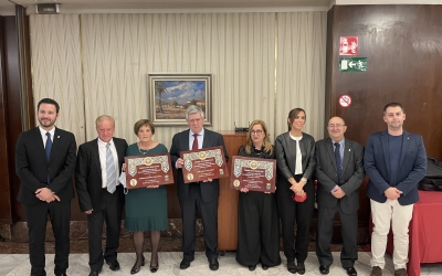 Els premiats amb els preis cordovan, l'alcalde de San Sebastián, l'alcaldessa de Sabadell i el regidor de cultura | Ràdio Sabadell