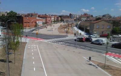 Zona afectada pel soterrament dels Ferrocarrils, entre Gràcia i Can Feu/ Arxiu