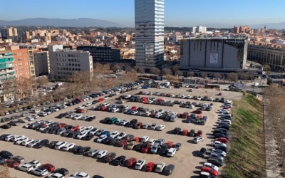 L'aparcament de l'Eix Macià, en una imatge d'arxiu/ Roger Benet