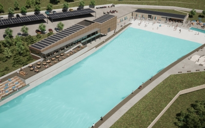 Imatge de com ha de ser la nova piscina d'onades artificials/ Cedida Ajuntament