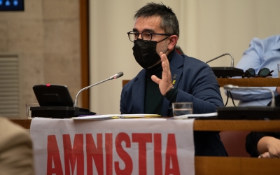 El portaveu d'ERC, Gabriel Fernández, ha defensat la moció | Roger Benet