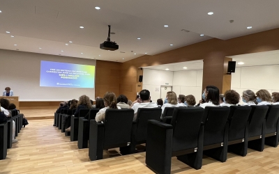 L'auditori del Taulí, durant la presentació del grau d'Infermeria/ Karen Madrid