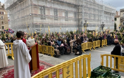Un moment de la benedicció a Sant Fèlix | Ràdio Sabadell