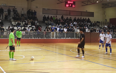 Futsal Pia i Club durant el derbi d'aquesta temporada | Arxiu
