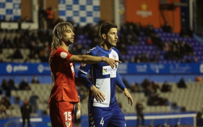 Lolo Guerrero i Aleix Coch en el Sabadell-Linares de la primera volta | CES