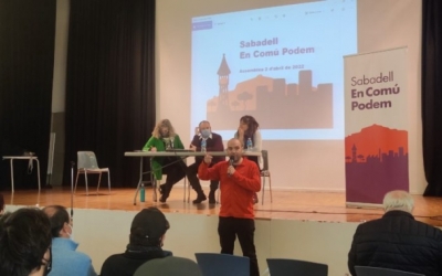 Una assemblea de Sabadell En Comú Podem | Cedida