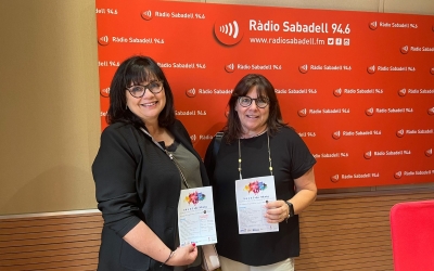 Isabel Csanovas i Montse Lorente, als estudis de Ràdio Sabadell | Raquel Garcia 