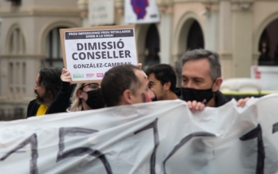 Docents manifestant-se a Sabadell | Roger Benet