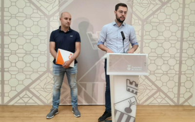 Eloi Cortés i Adrián Hernández, presentant la mesura | Ajuntament de Sabadell