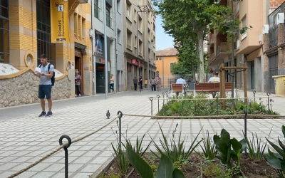 Imatge del carrer Indústria després de la renovació | Ajuntament de Sabadell