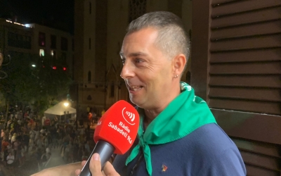 Carles de Rosa, durant l'entrevista/ Ràdio Sabadell