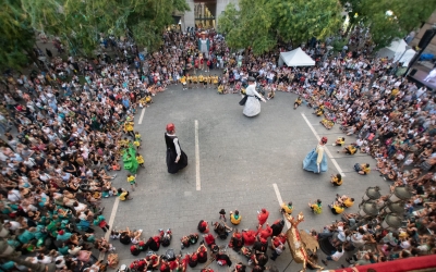 Ball dels gegants a plaça Sant Roc | Roger Benet