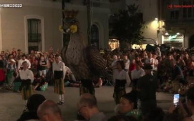 L'Àgila de Sabadell ballant a Sant Roc 