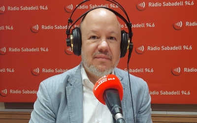Joan García als estudis de Ràdio Sabadell | Núria García