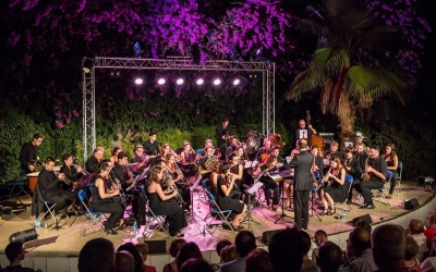 La Banda de Música de Sabadell, als jardinets de la Caixa | Cedida