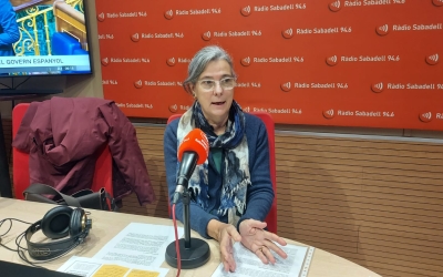 Glòria Dalmau en la seva primera entrevista a Ràdio Sabadell | Núria García