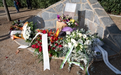 El monument en record de les víctimes de terrorisme a Sabadell | Roger Benet
