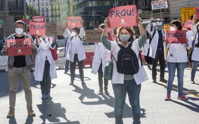 Una vaga de metges, el 2020/ Cedida Josep Losada