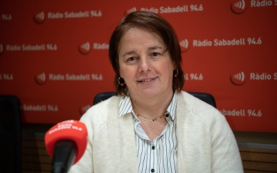 Laura Neumann als estudis de Ràdio Sabadell | Roger Benet
