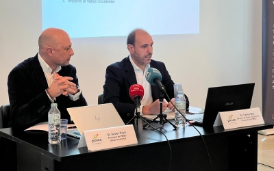 Xavier Pujol, president de PIMEC Vallès Occidental, i Carles Mas, director d'Economia i Empresa de PIMEC | Cedida
