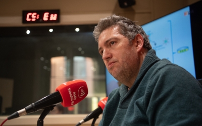 José Luís Fernández, als estudis de Ràdio Sabadell