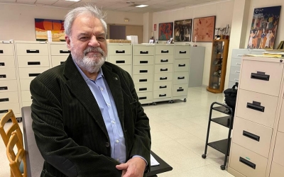 Josep Maria Serracant a l'arxiu | Roger Benet