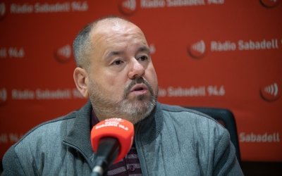 Joan Mena als estudis de Ràdio Sabadell | Roger Benet