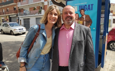 Jèssica Albiach i Joan Mena a la plaça Triana | Serveis Informatius