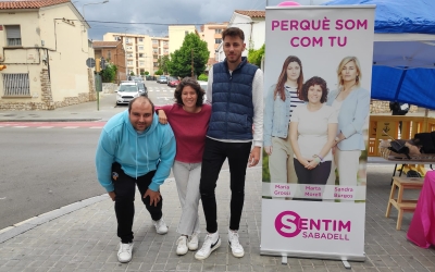 Marín, Morell i Ortega, candidats de la formació Sentim Sabadell | Serveis Informatius