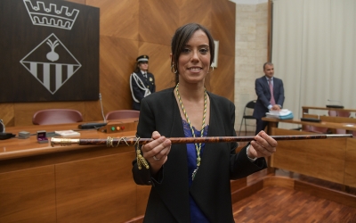 Marta Farrés, amb la vara d'alcaldessa | Roger Benet