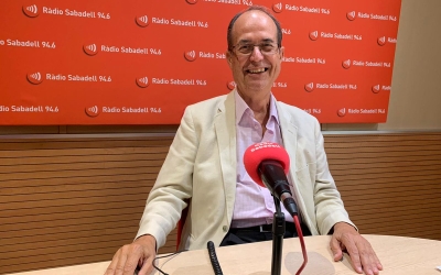 Josep Suárez a Ràdio Sabadell en una imatge d'arxiu