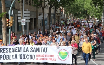 Imatge de l'última manifestació per la sanitat pública a Sabadell | Júlia Ramon