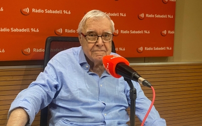 Marc Batlle en una entrevista a Ràdio Sabadell