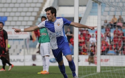 Manel, celebrant un gol contra el Reus | Pedro Salado