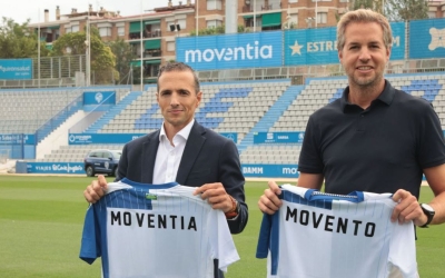 Morilla-Giner, president del Sabadell, amb Martí Pierre, CEO de Movento | CES