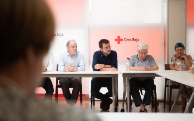 Pere Aragonès a Creu Roja Sabadell | Roger Benet