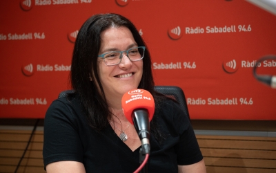 Mar Molina a l'estudi de Ràdio Sabadell | Roger Benet