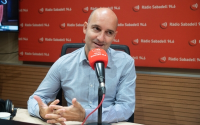 Adrián Hernández a l'estudi de Ràdio Sabadell | Roger Benet