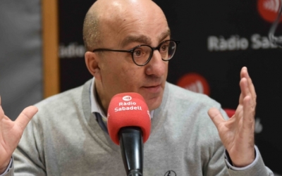 Josep Escartín durant una entrevista a Ràdio Sabadell | Roger Benet
